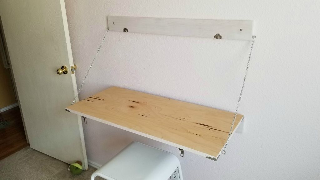 Ultra-Minimalist Pickled Maple Desk (Faux Trunk look)
